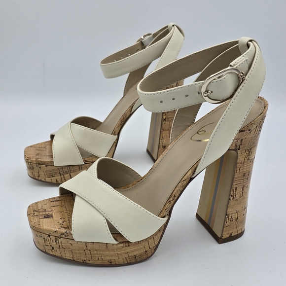 Sam Edelman Women's Kayna Platform Heel Sandals, Modern Ivory, Size 6 - Picture 7 of 16